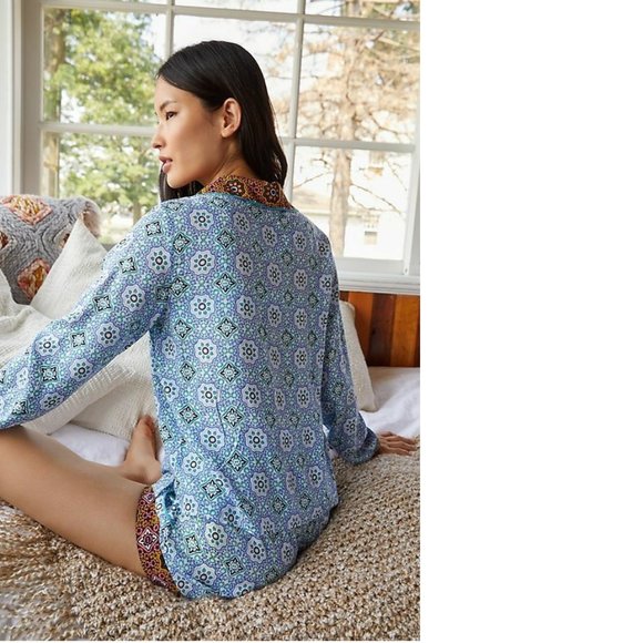 Anthropologie Forest Fable Pajama Top new - Picture 7 of 8